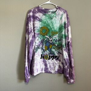 Urban Outfitters BDG Tie Dye “Do What Makes You Happy” Unisex long sleeve tee